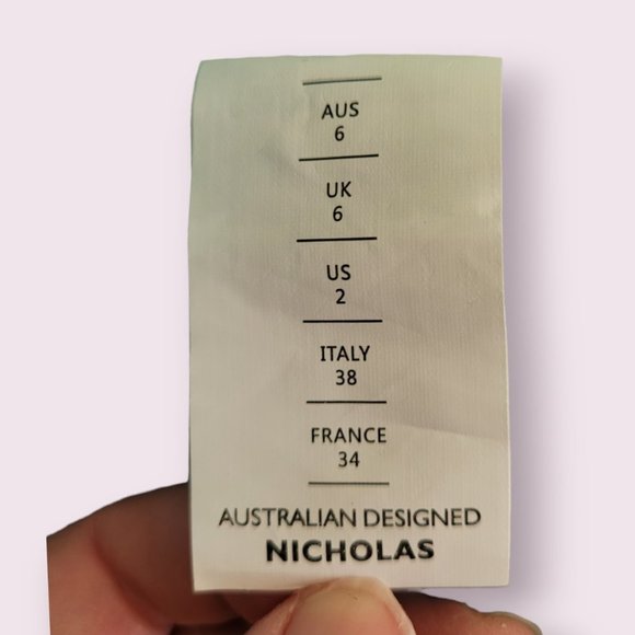 NICHOLAS Crossover Gathered Dress - Aqua Shadow Multi ~ size 2 - Picture 9 of 13